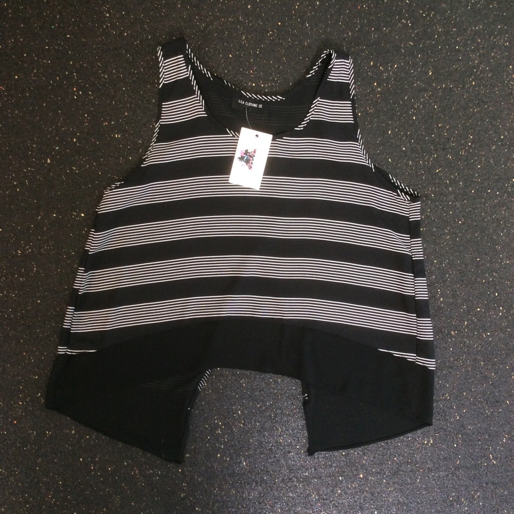 Lila Blur Stripe Top